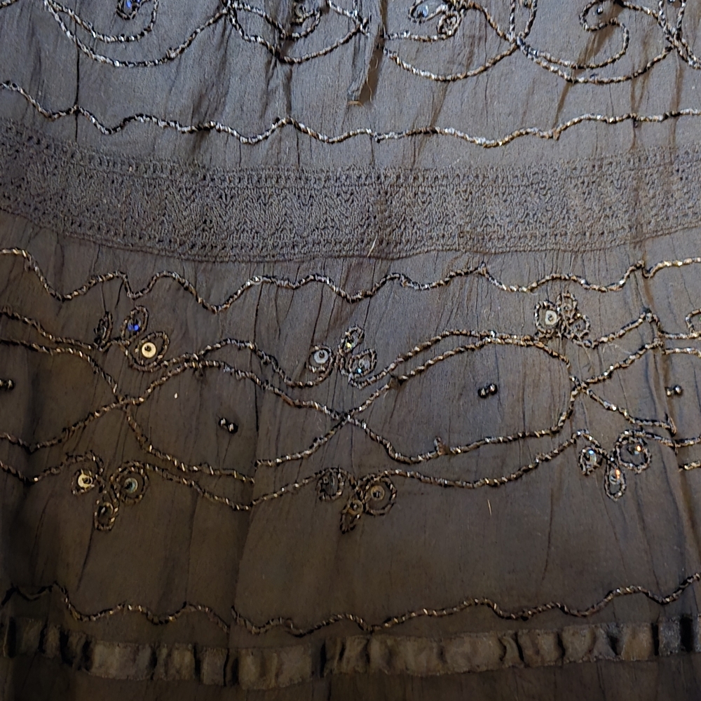 Embellished & Embroidered Midi Skirt SZ. 2X